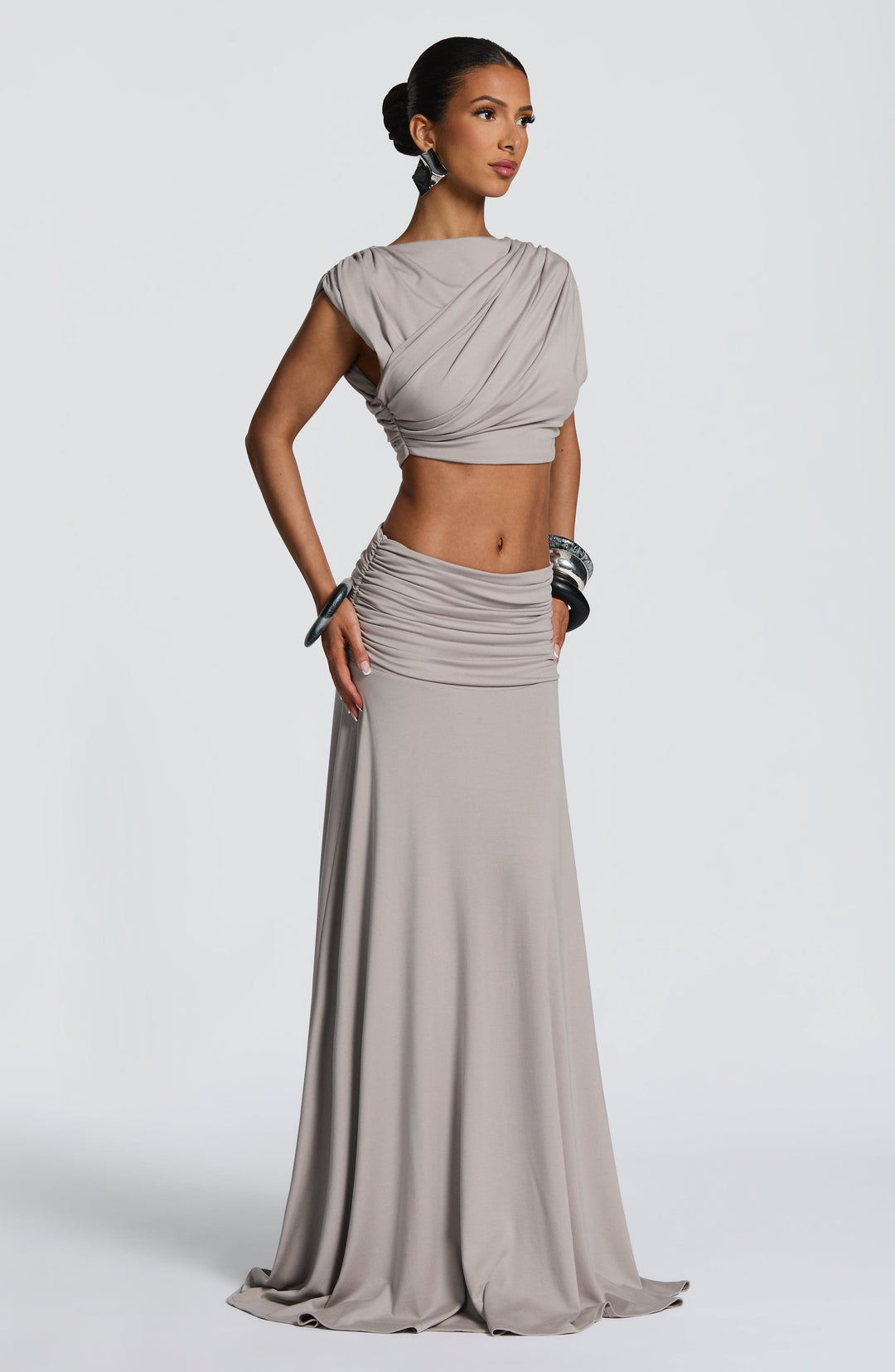 Avelaelle Top in Light Grey by Clandour, product photo 3