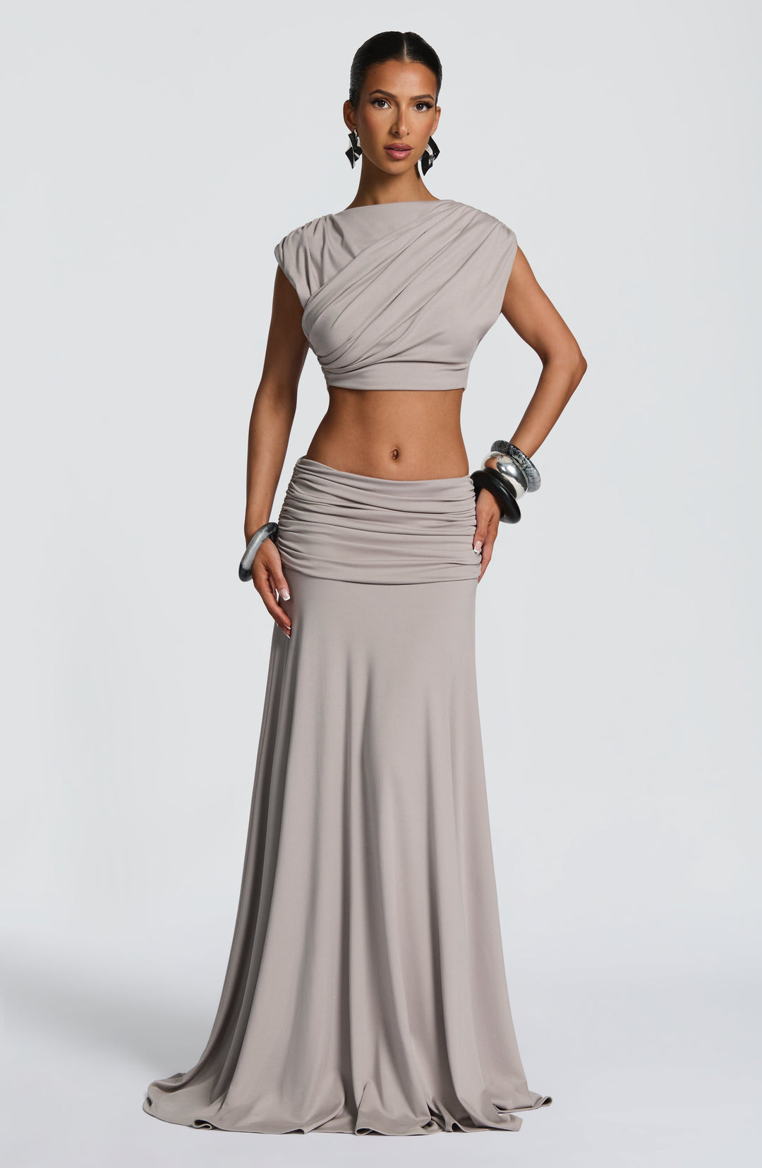 Avelaelle Top in Light Grey by Clandour, product photo 4