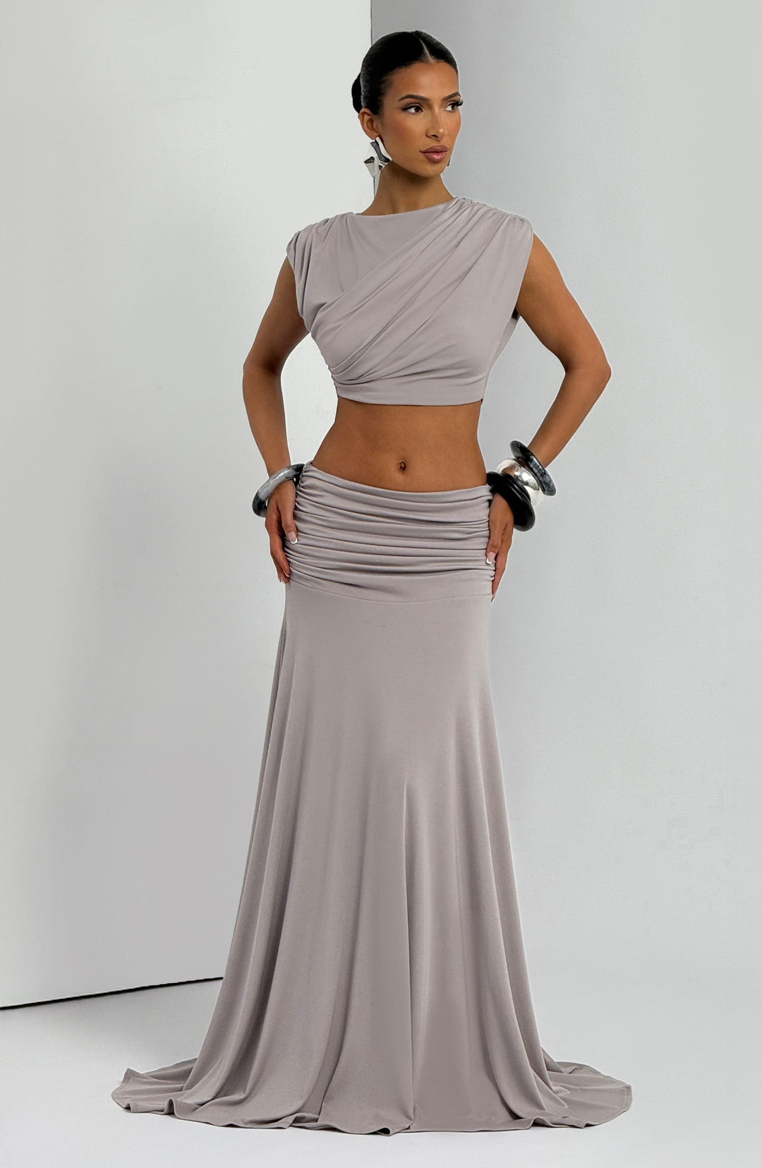Avelaelle Top in Light Grey by Clandour, product photo 7
