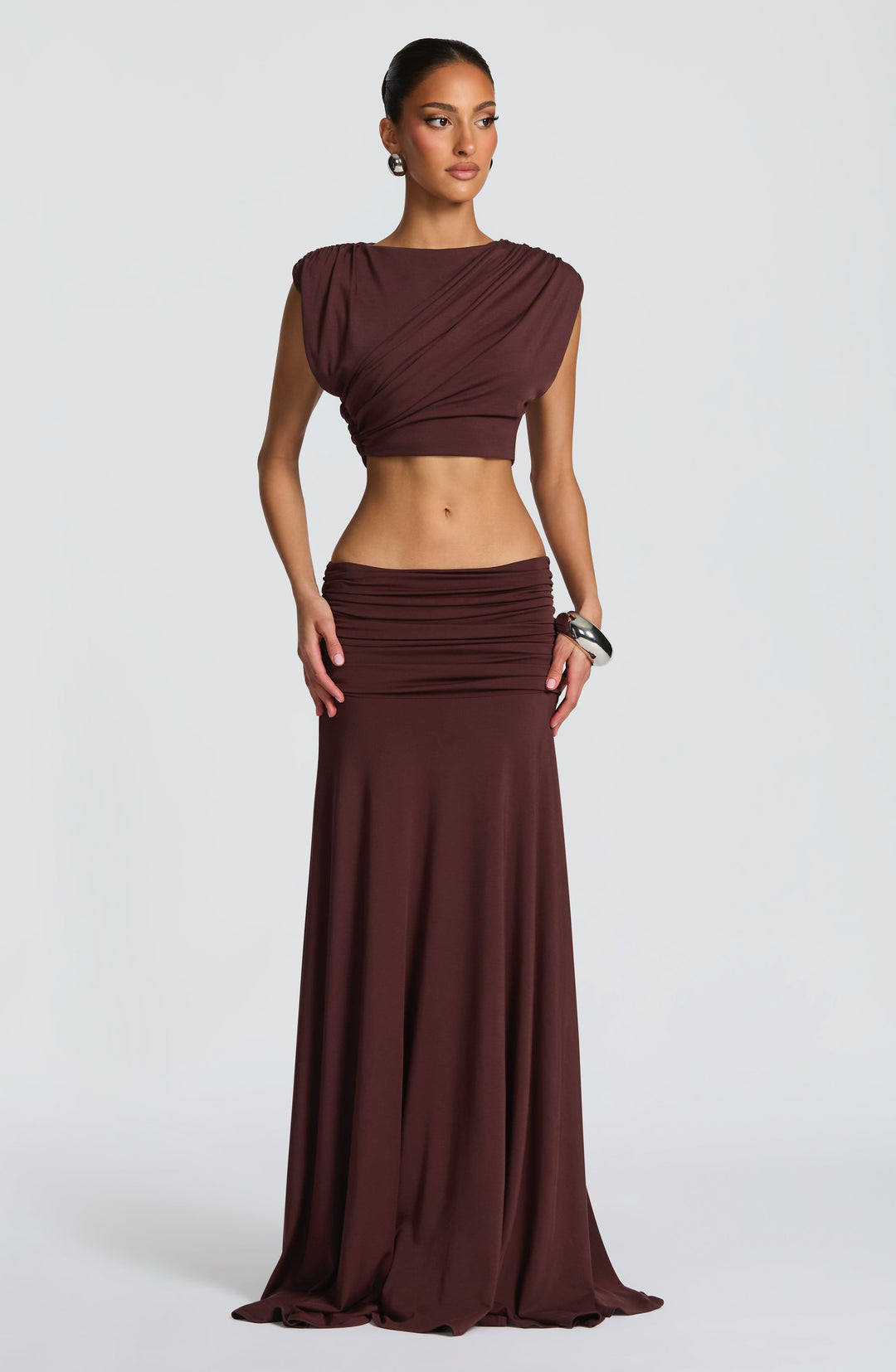 Avelaelle Top in Plum Brown by Clandour, product photo 2