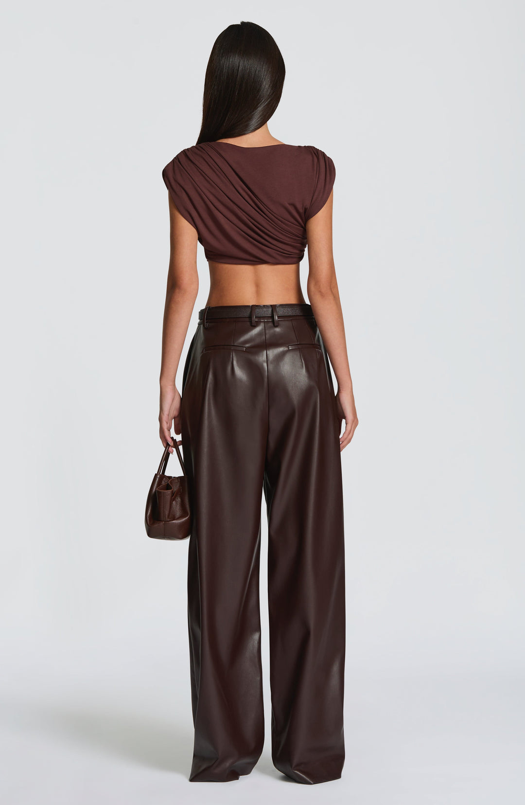 Avelaelle Top in Plum Brown by Clandour, product photo 6