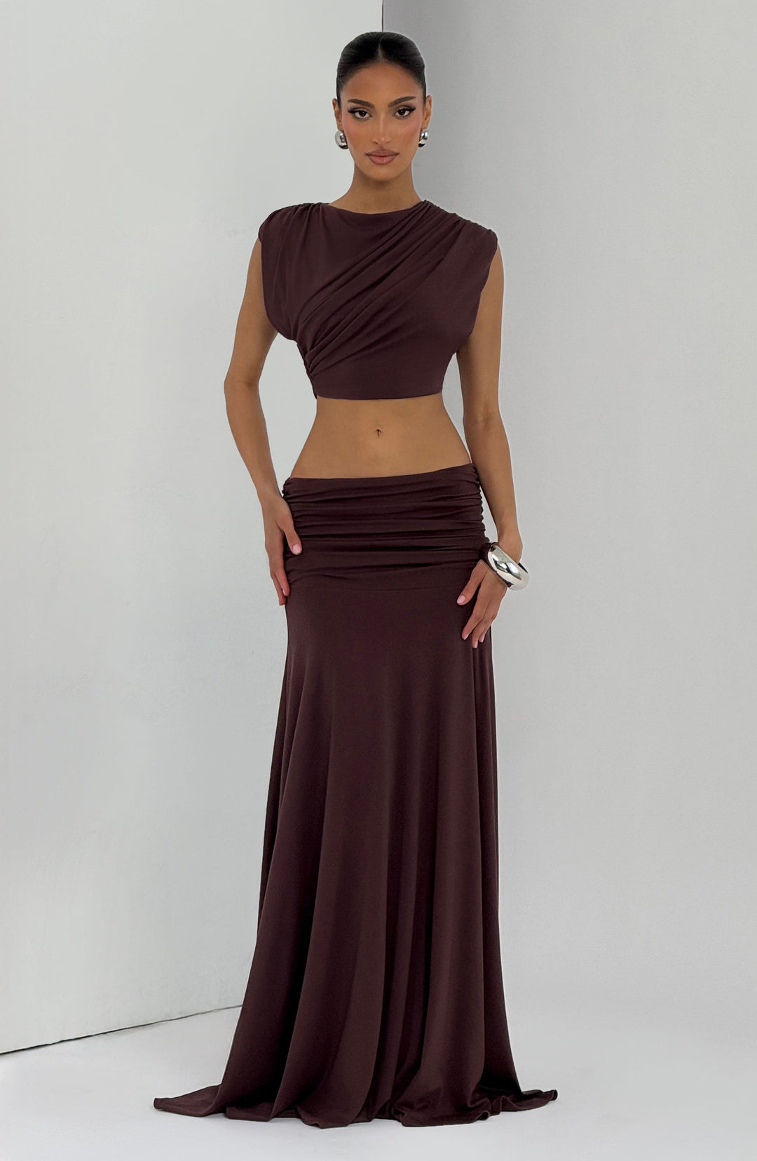Avelaelle Top in Plum Brown by Clandour, product photo 11
