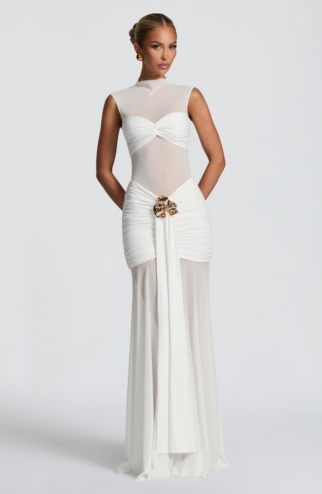 Avelanna Top in White by Clandour, product photo 8