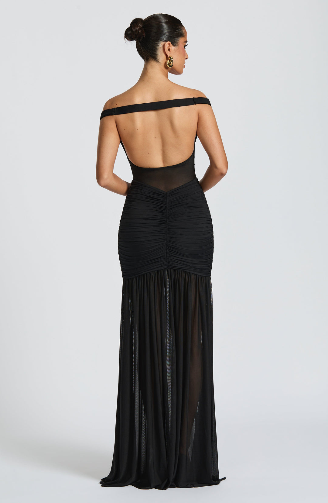 Avelari Maxi Dress in Black by Clandour, product photo 4