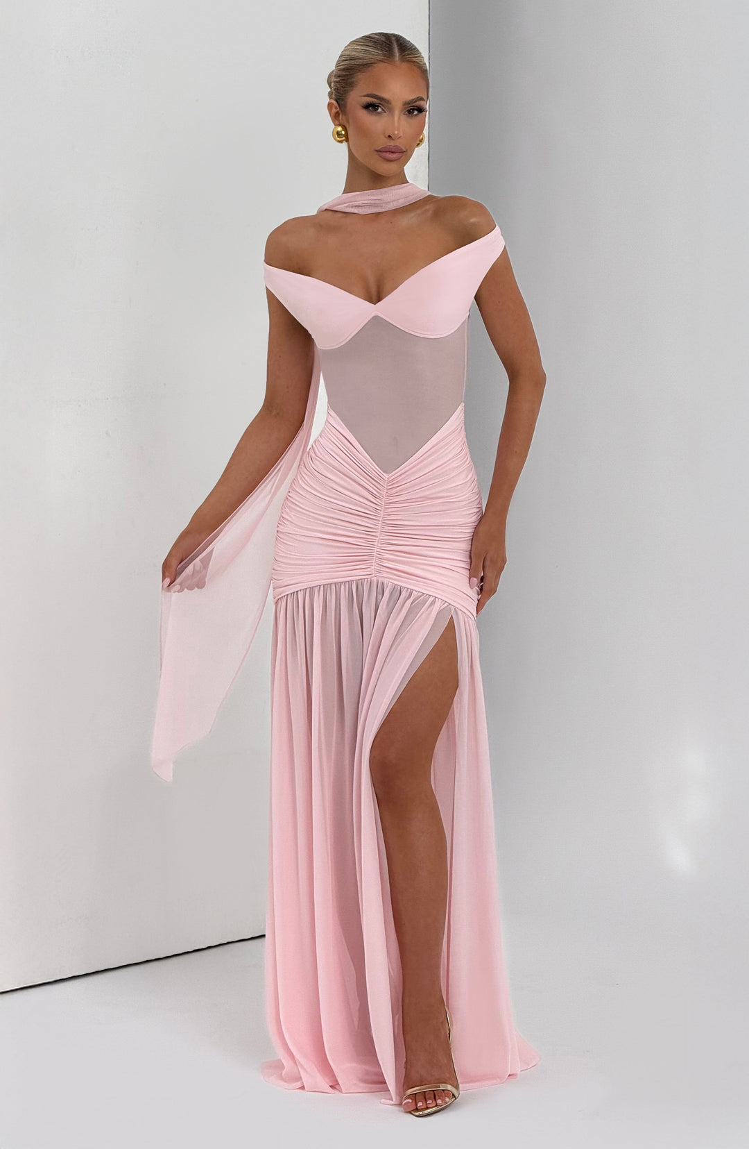 Avelari Maxi Dress in Blush by Clandour, product photo 6