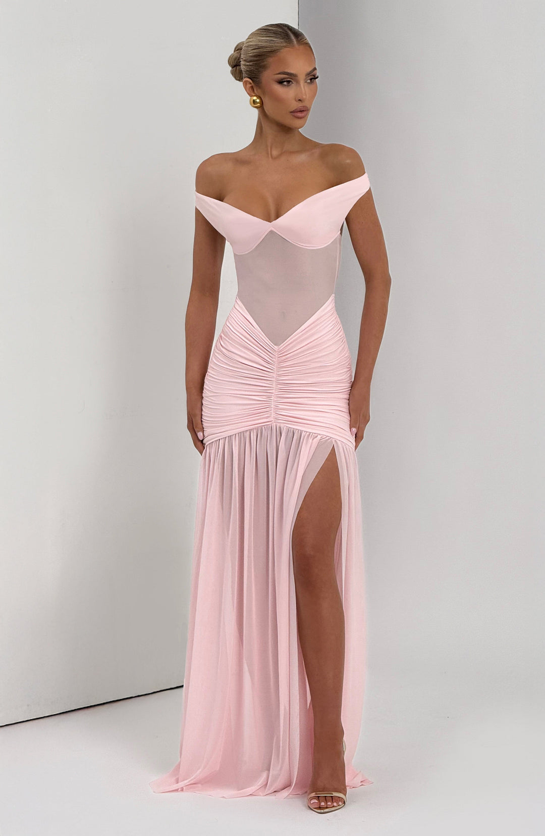 Avelari Maxi Dress in Blush by Clandour, product photo 7