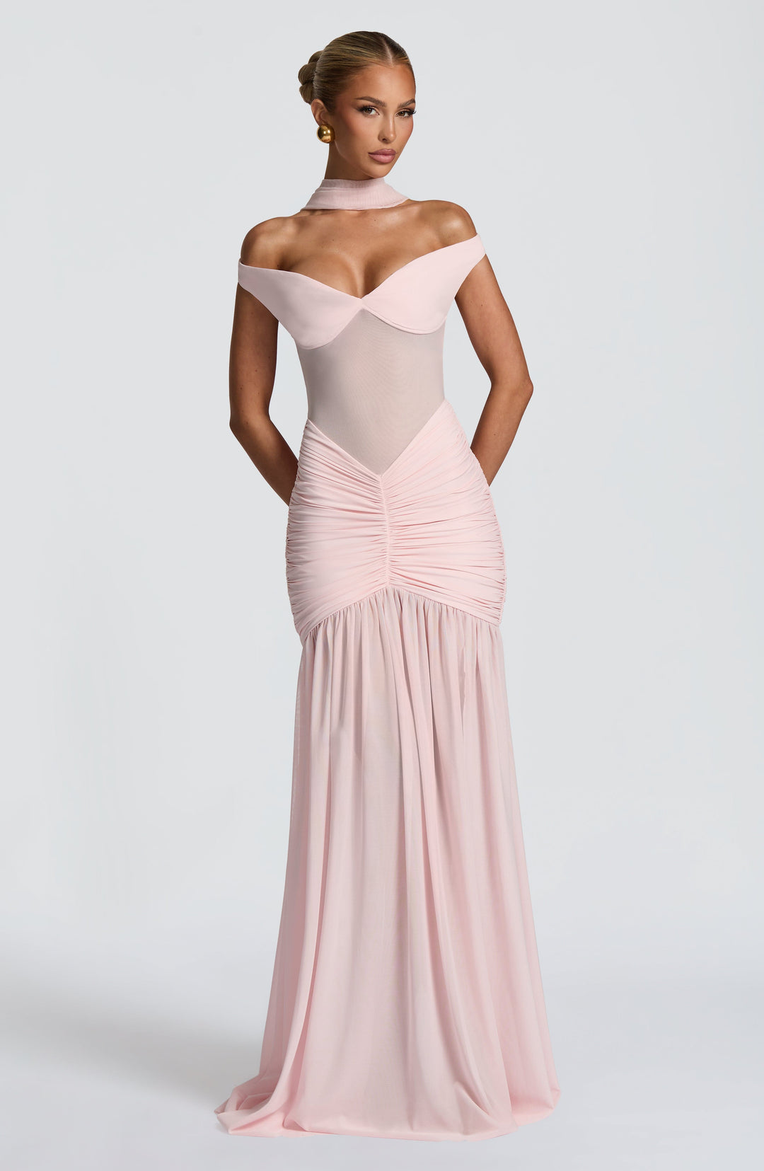 Avelari Maxi Dress in Blush by Clandour, product photo 10