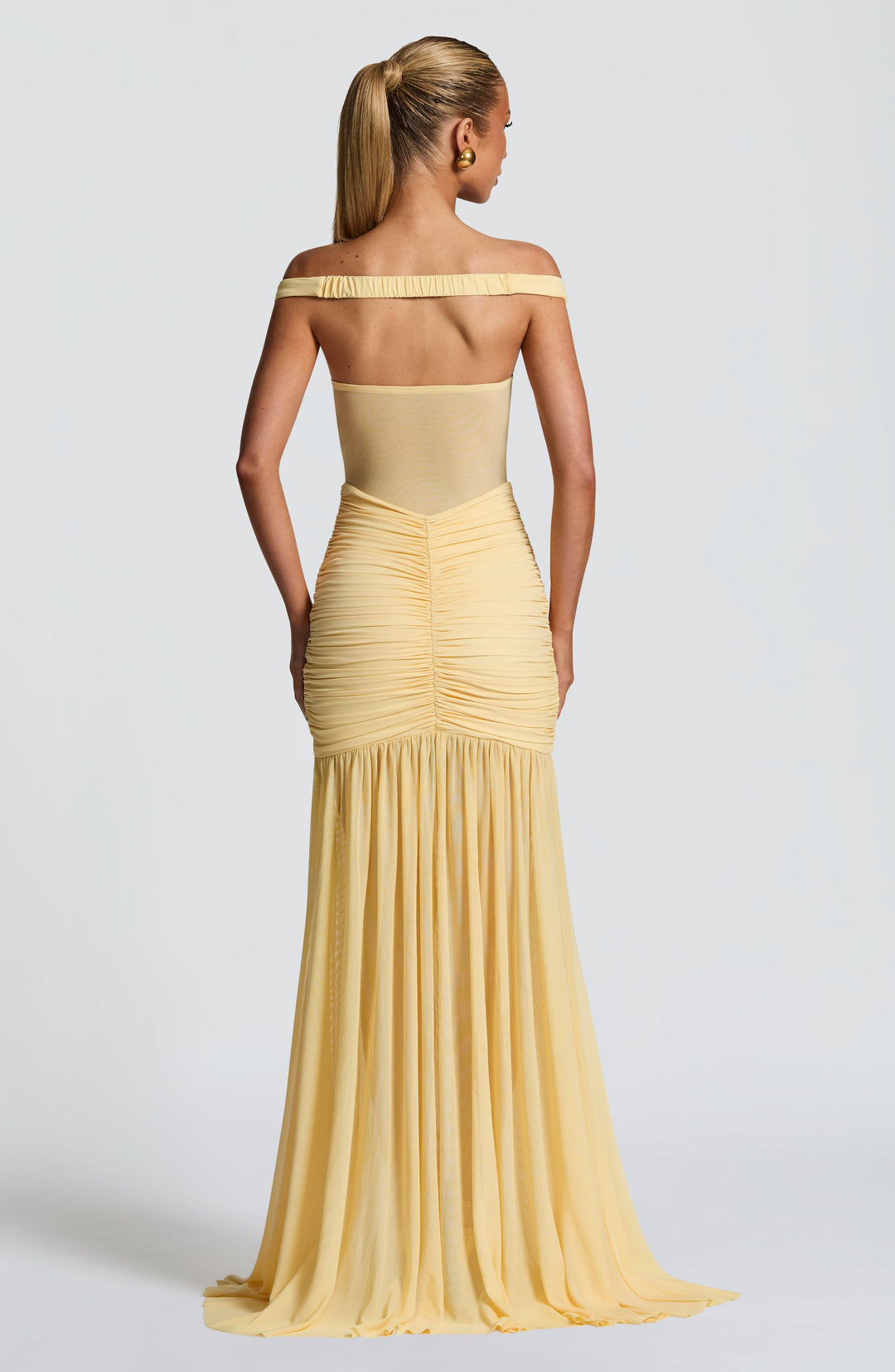 Avelari Maxi Dress in Lemon by Clandour, product photo 4
