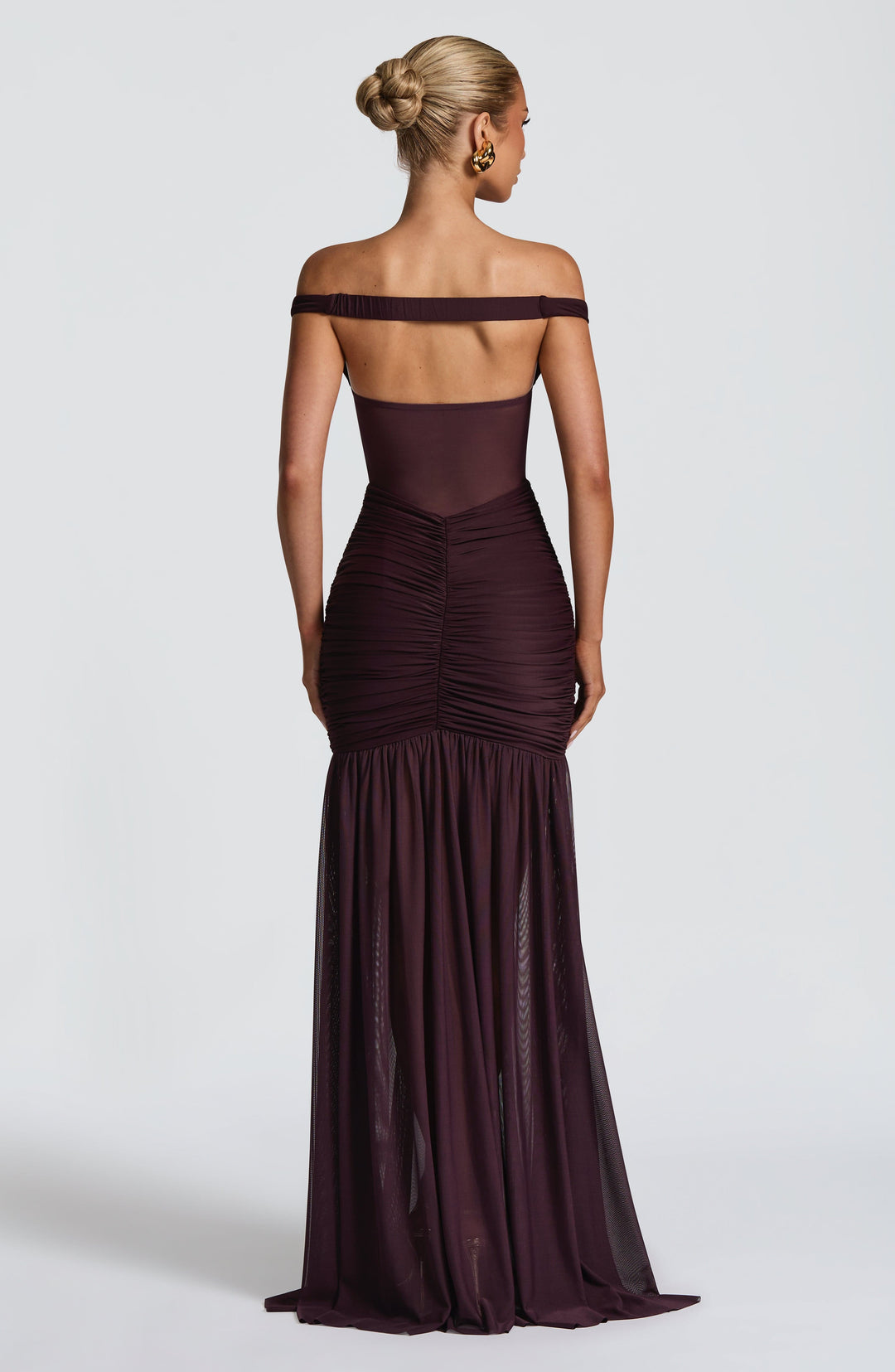 Avelari Maxi Dress in Plum by Clandour, product photo 4