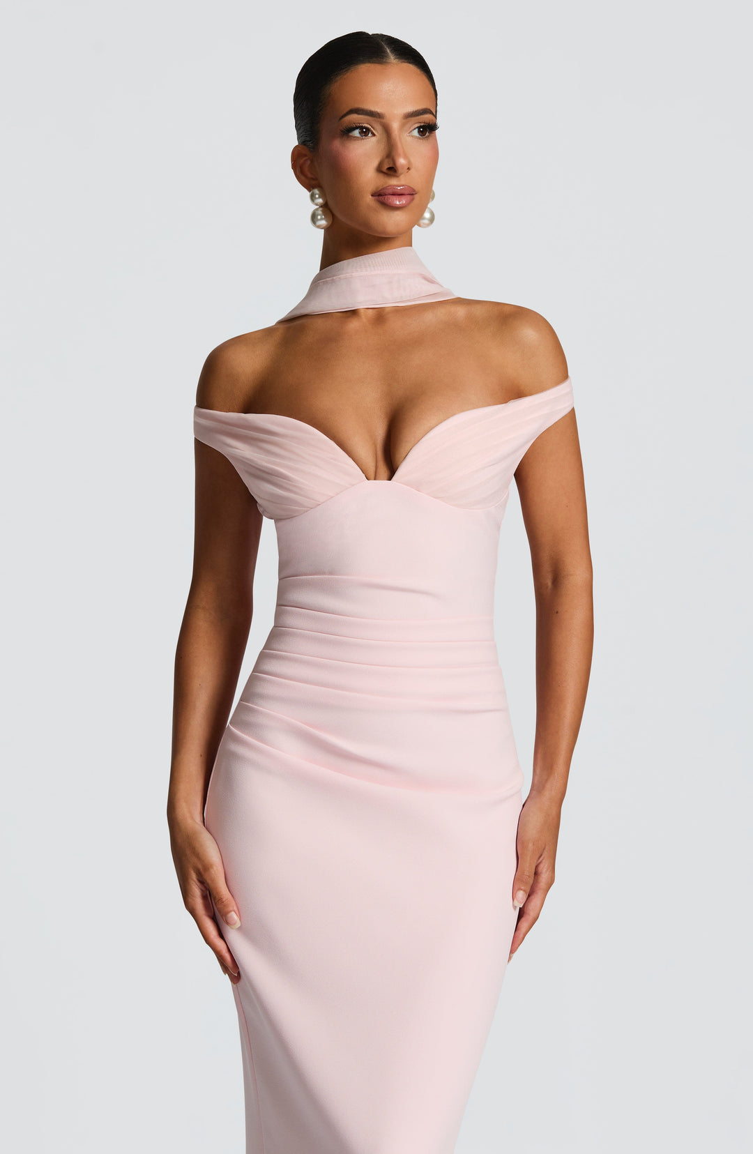 Avelelle Maxi Dress in Blush by Clandour, product photo 6