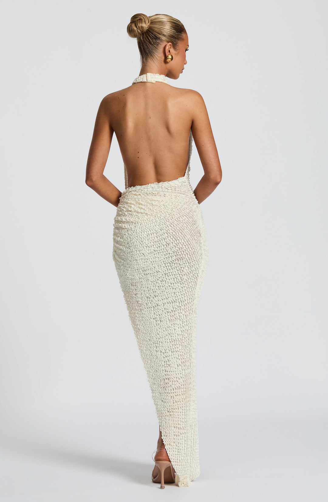 Avelena Midi Dress in Ivory by Clandour, product photo 4