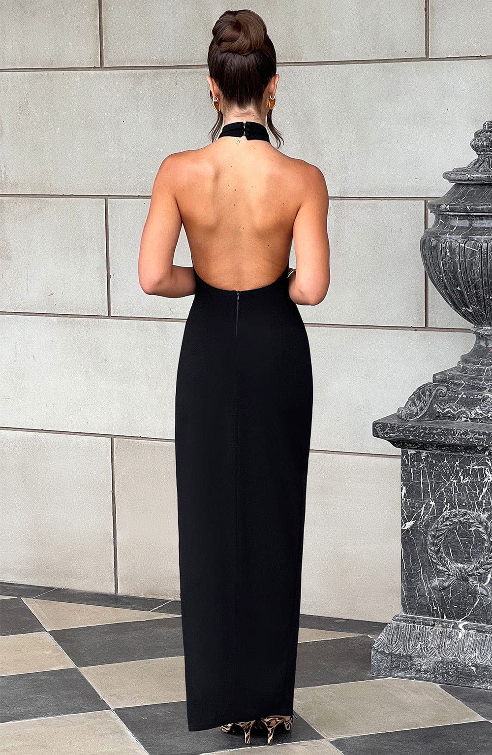 Avelia Maxi Dress in Black by Clandour, product photo 3
