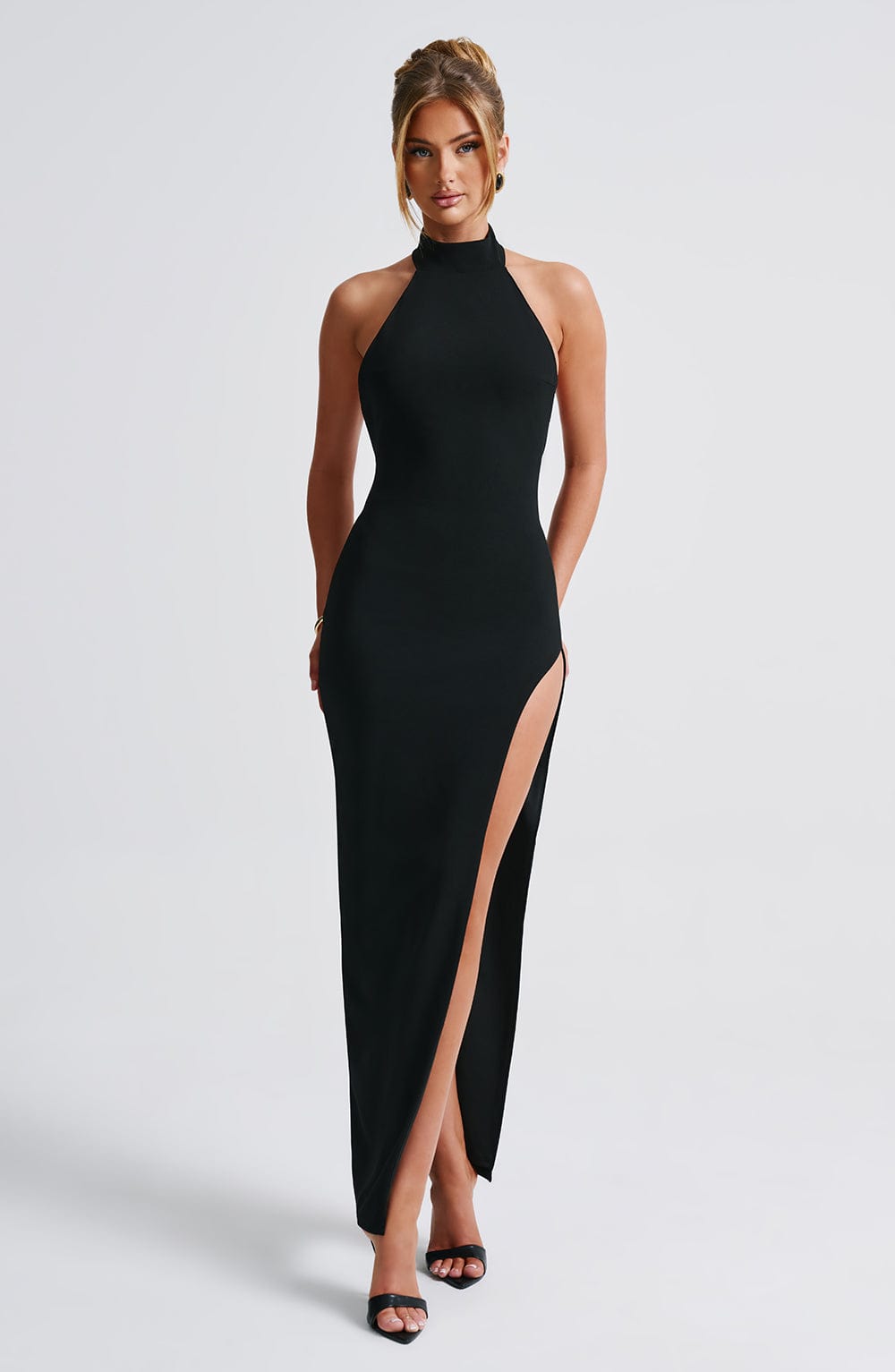 Avelia Maxi Dress in Black by Clandour, product photo 4
