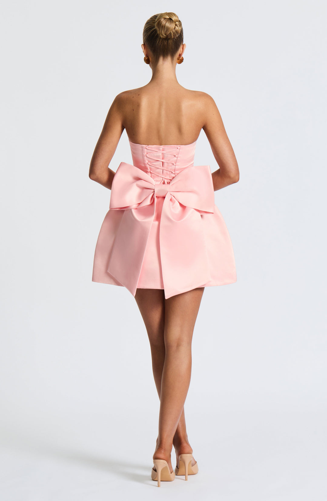 Aveline Mini Dress in Blush by Clandour, product photo 8