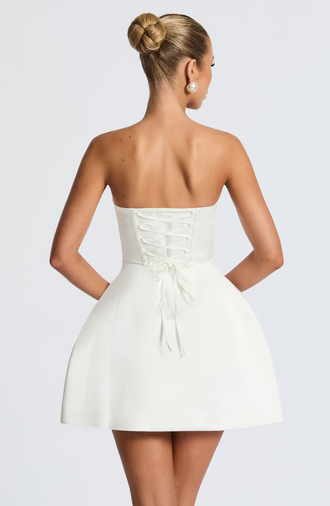 Aveline Mini Dress in Ivory by Clandour, product photo 7