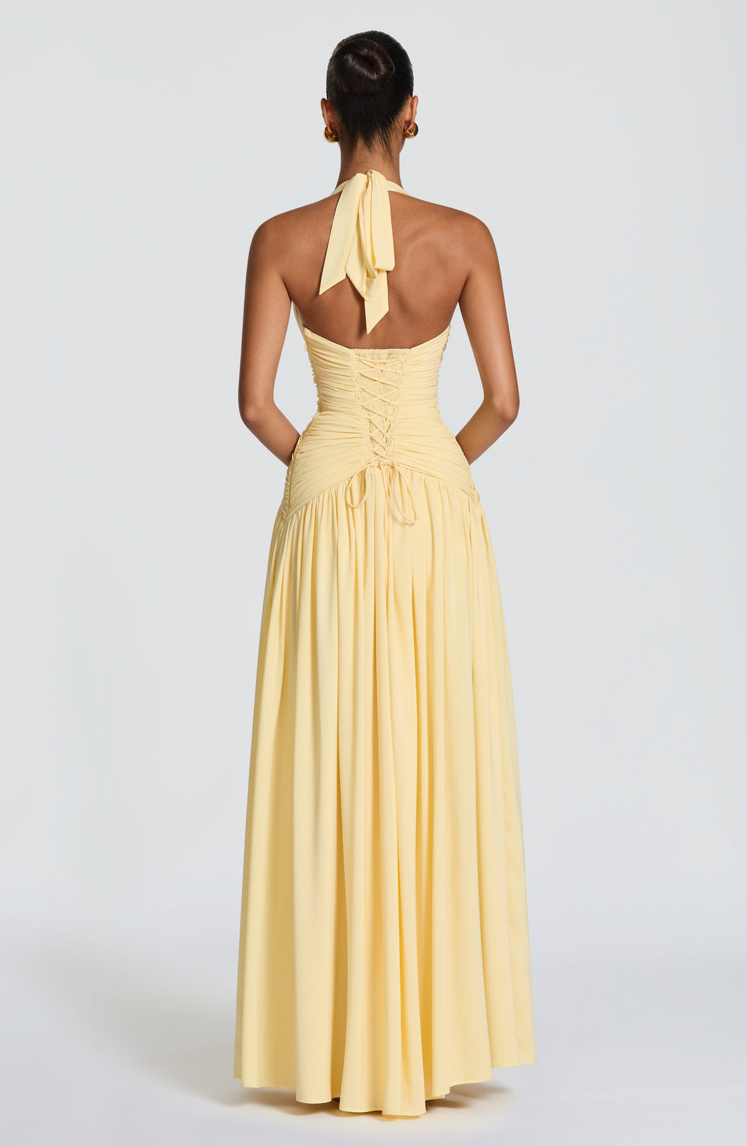 Aveliris Maxi Dress in Lemon by Clandour, product photo 3