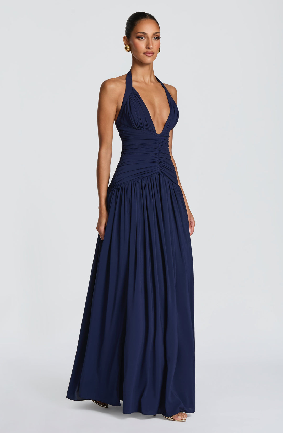 Aveliris Maxi Dress in Navy by Clandour, product photo 5