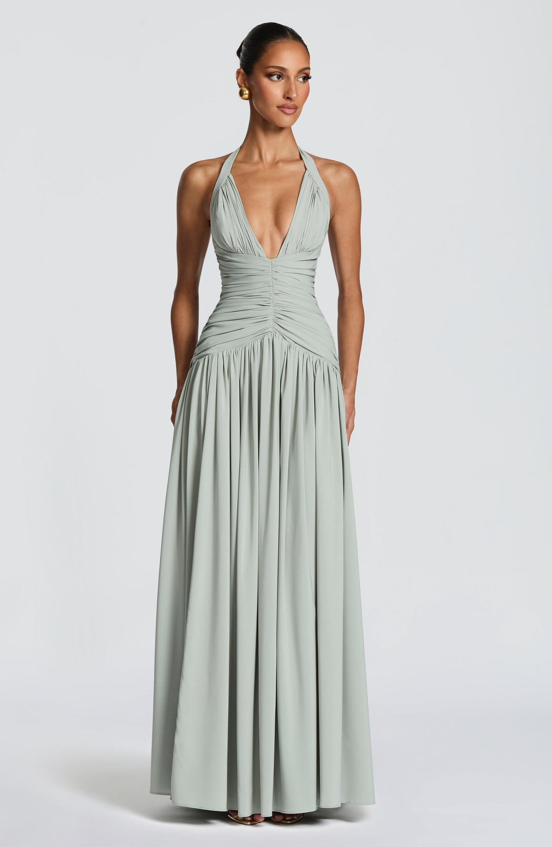 Aveliris Maxi Dress in Sage by Clandour, product photo 4
