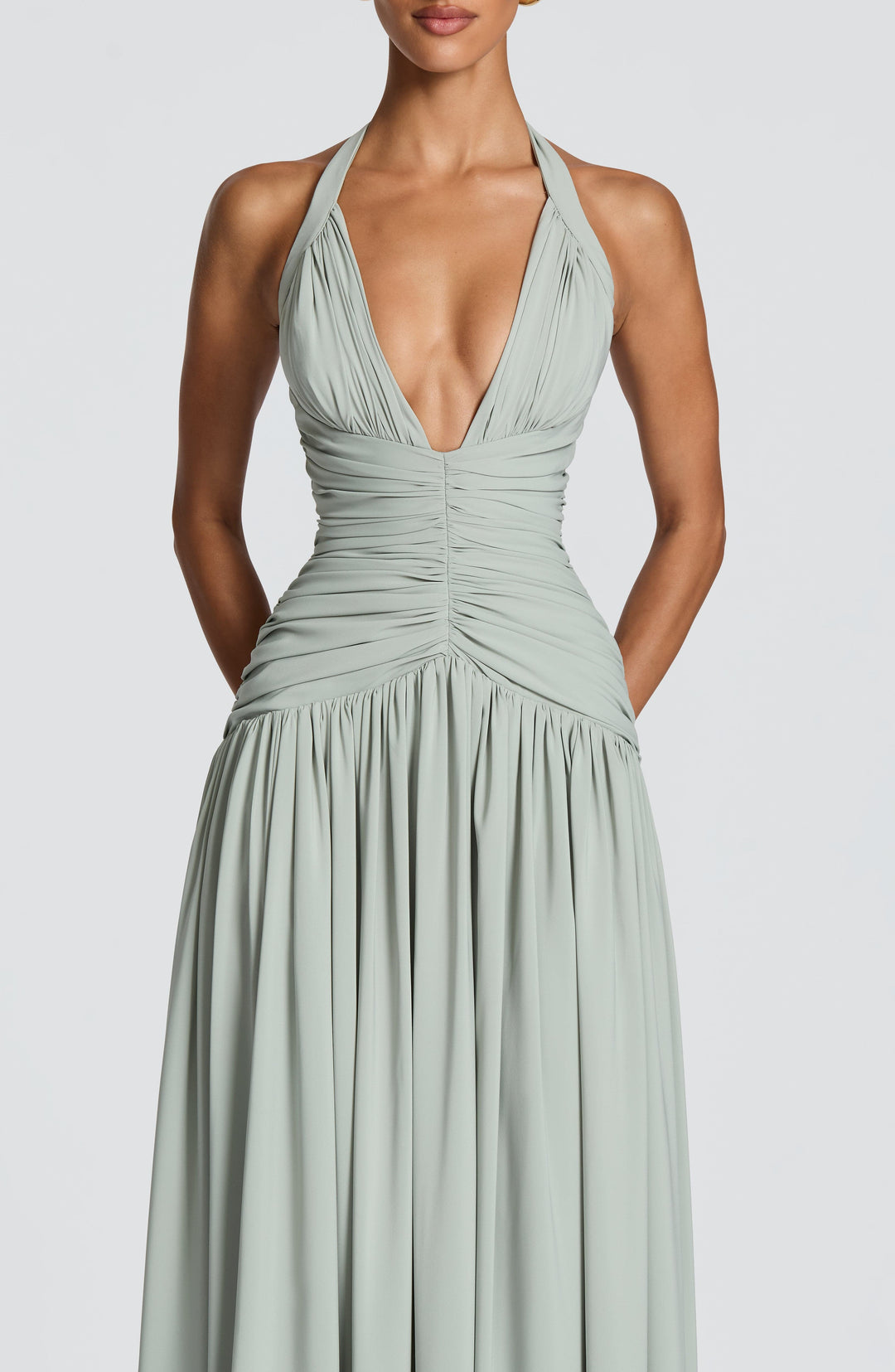 Aveliris Maxi Dress in Sage by Clandour, product photo 5