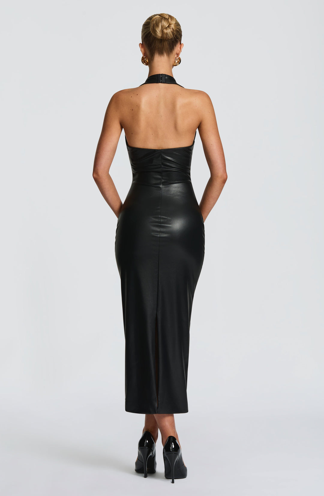 Avelola Midi Dress in Black by Clandour, product photo 2