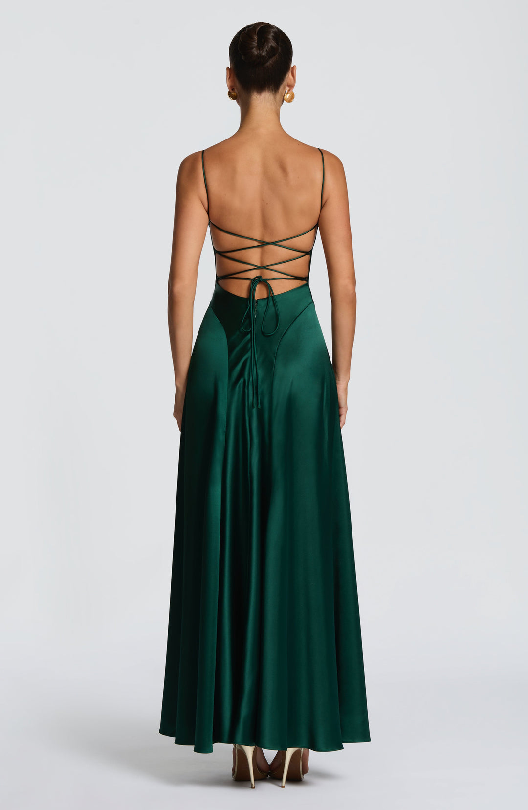Avelora Maxi Dress in Emerald by Clandour, product photo 2