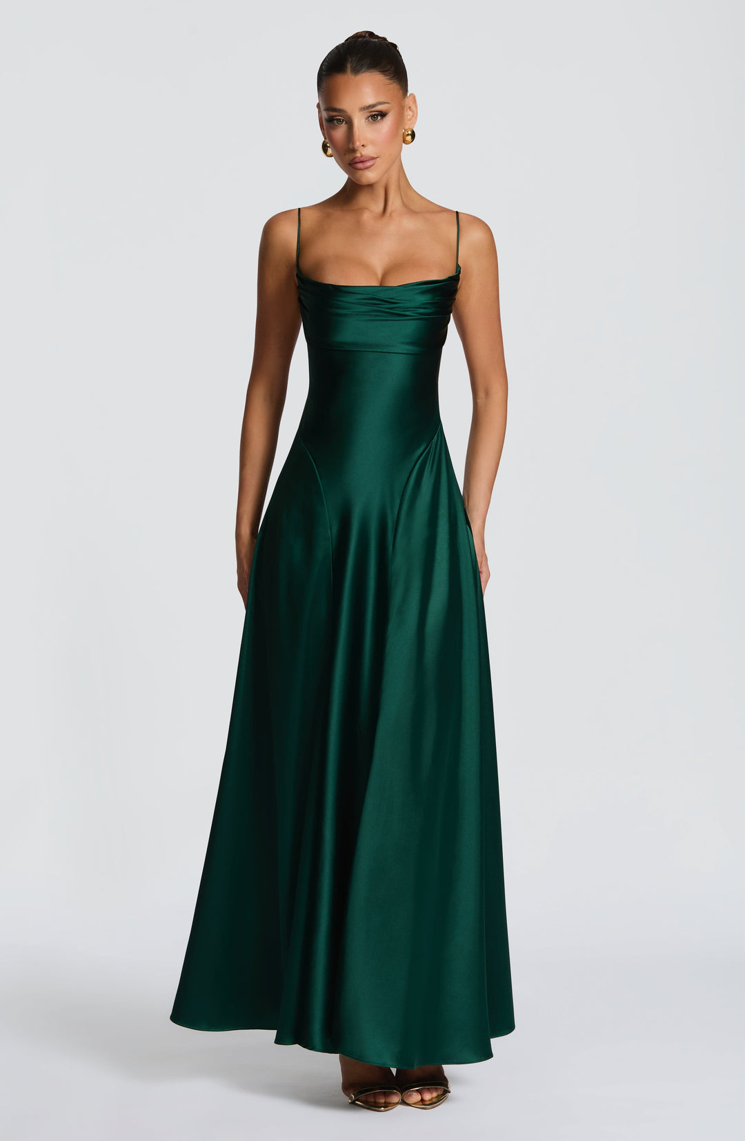 Avelora Maxi Dress in Emerald by Clandour, product photo 4