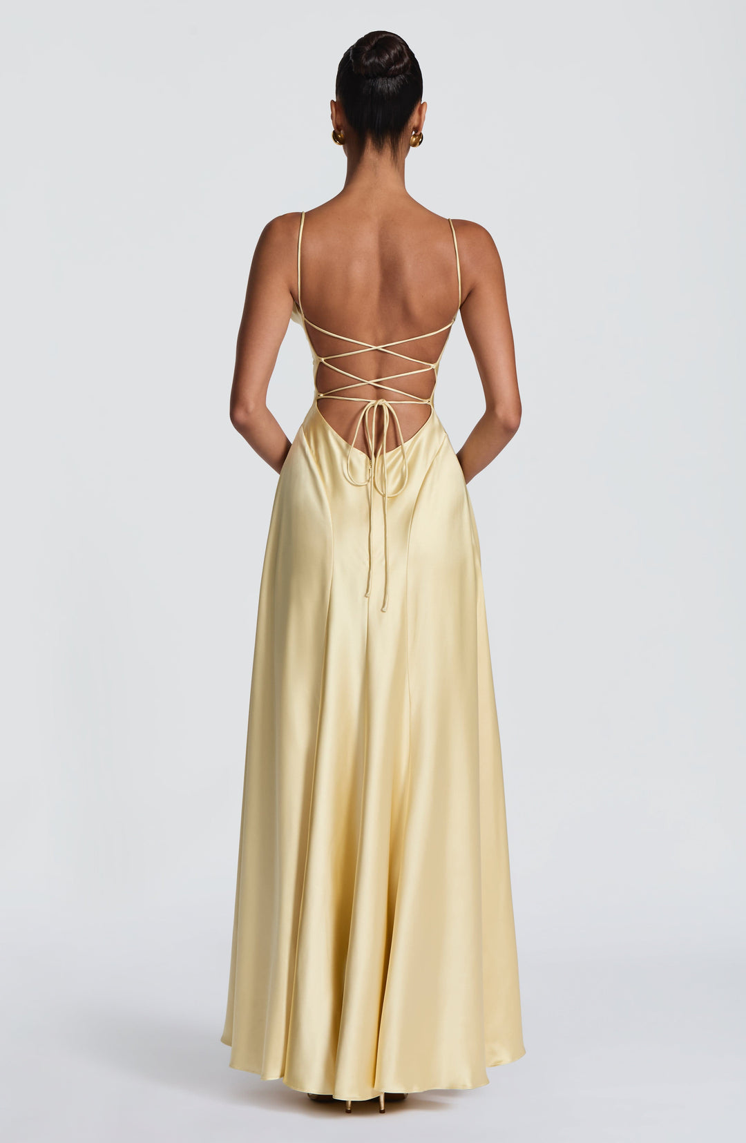 Avelora Maxi Dress in Lemon by Clandour, product photo 2
