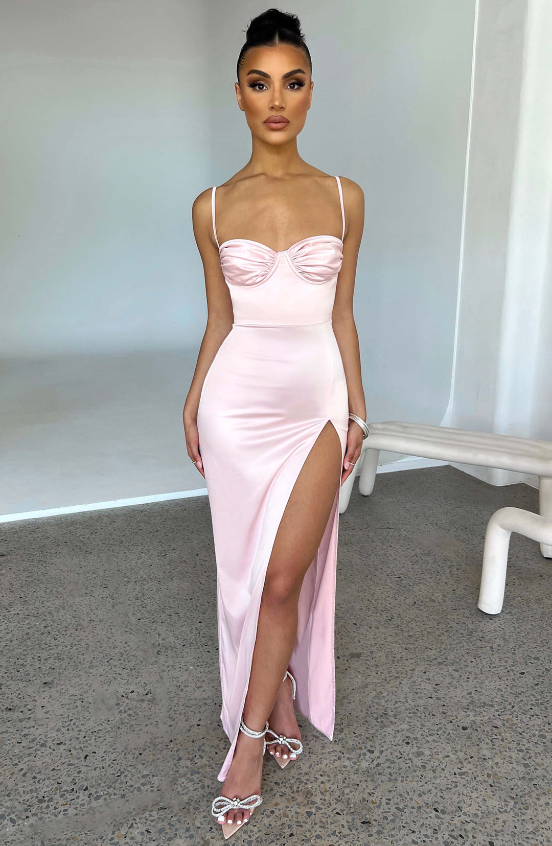 Avelvieve Maxi Dress in Blush by Clandour, product photo 5