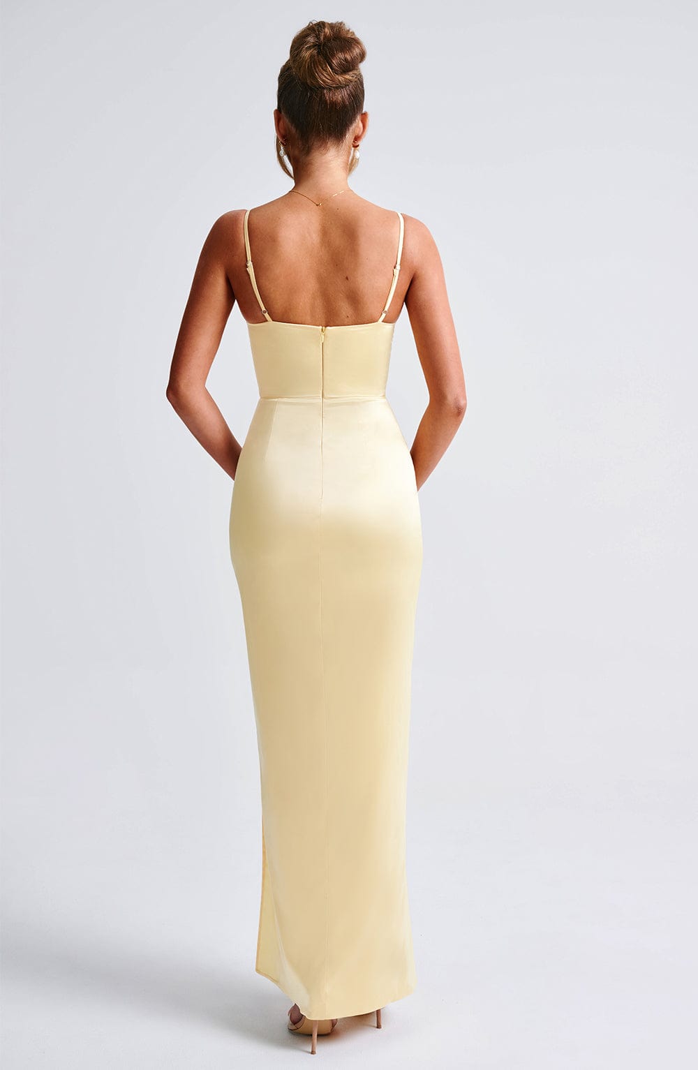 Avelvieve Maxi Dress in Lemon by Clandour, product photo 5