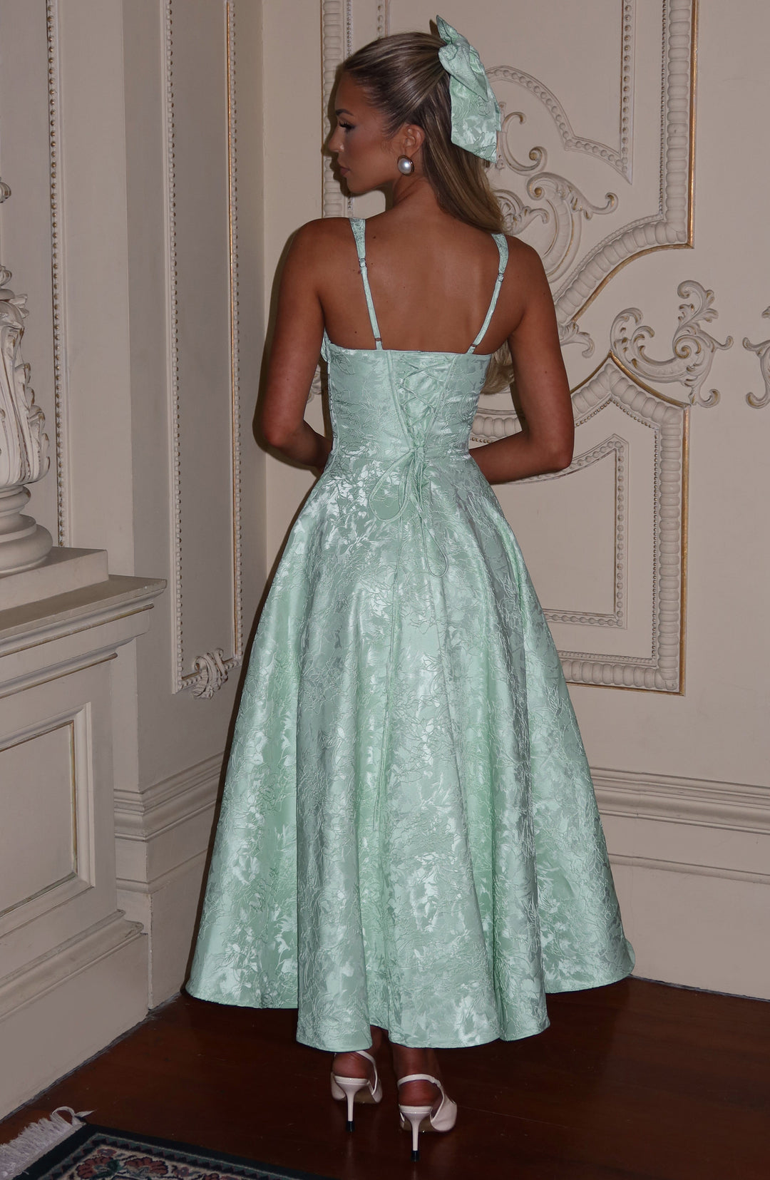 Bria Midi Dress in Mint by Clandour, product photo 2