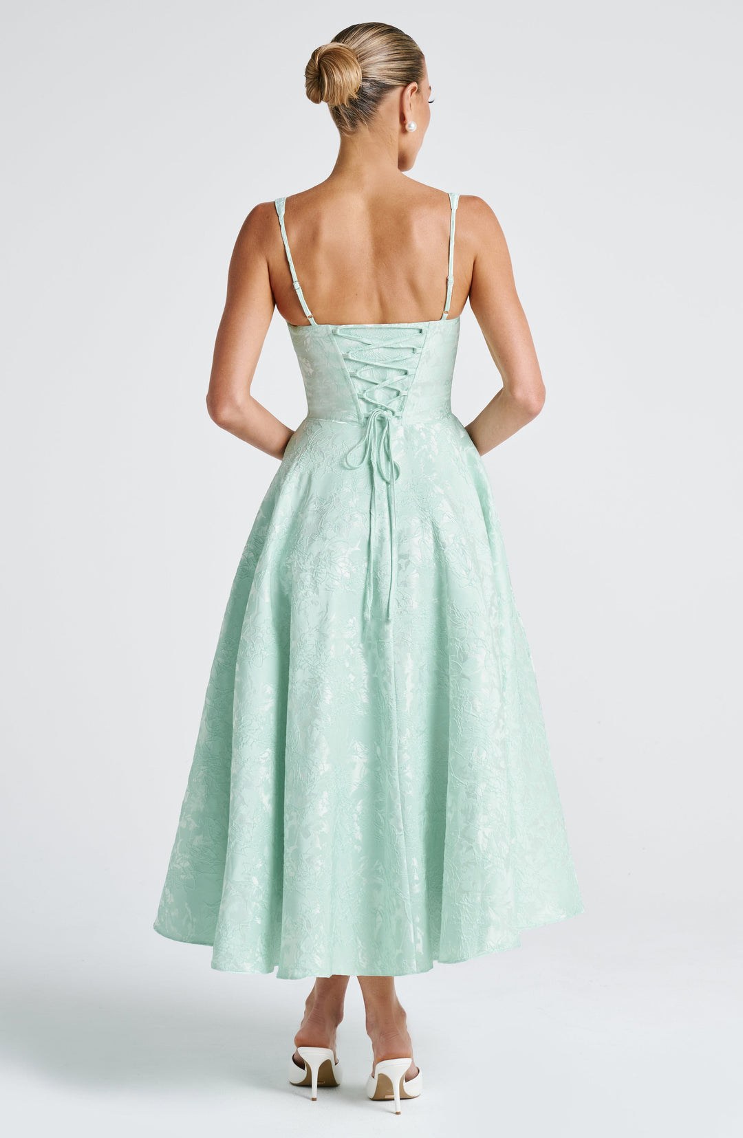 Bria Midi Dress in Mint by Clandour, product photo 7