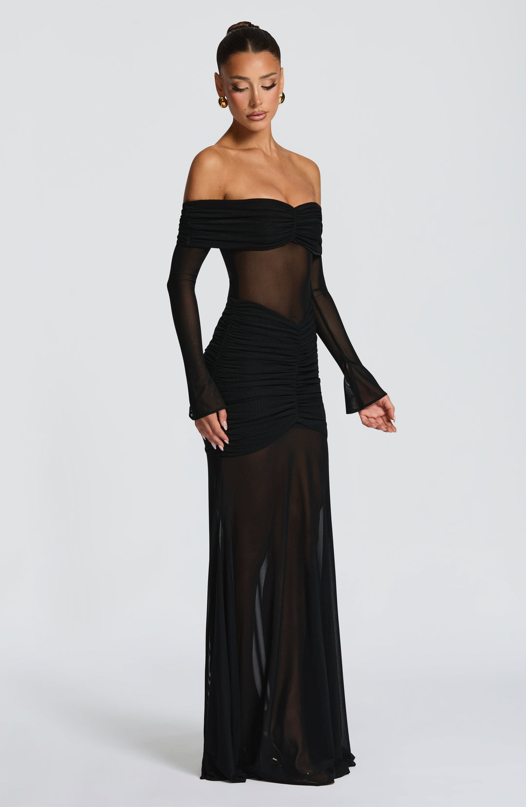 Briaelle Maxi Dress in Black by Clandour, product photo 6