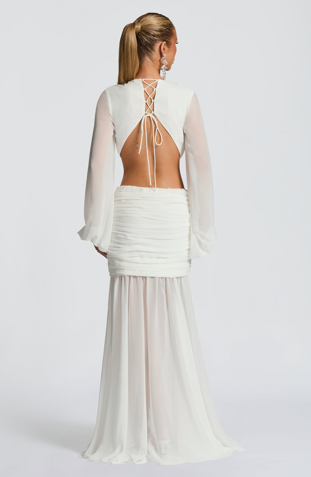 Brianna Maxi Dress in Ivory by Clandour, product photo 2