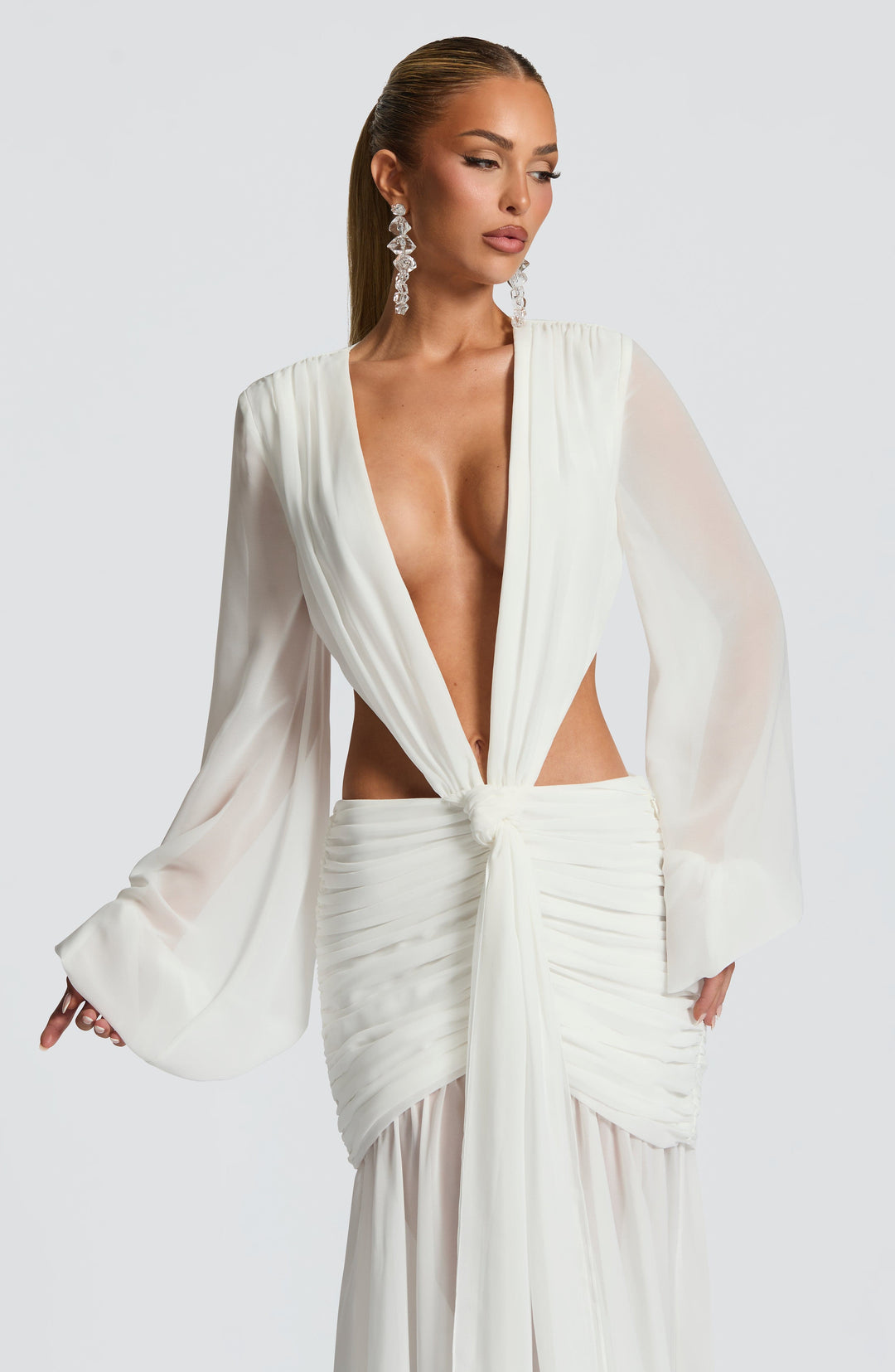 Brianna Maxi Dress in Ivory by Clandour, product photo 6