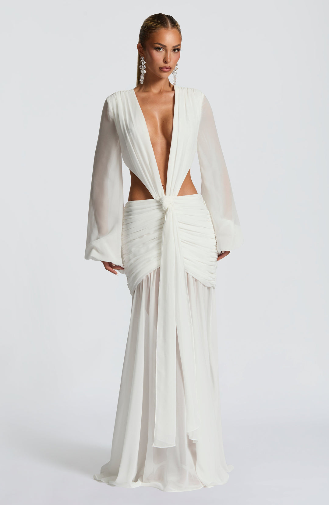 Brianna Maxi Dress in Ivory by Clandour, product photo 8