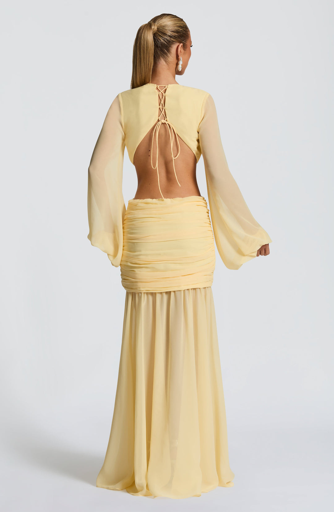 Brianna Maxi Dress in Lemon by Clandour, product photo 3