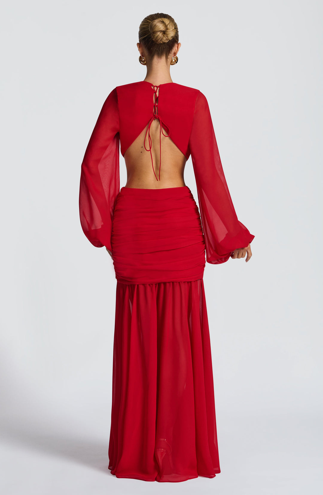 Brianna Maxi Dress in Red by Clandour, product photo 3