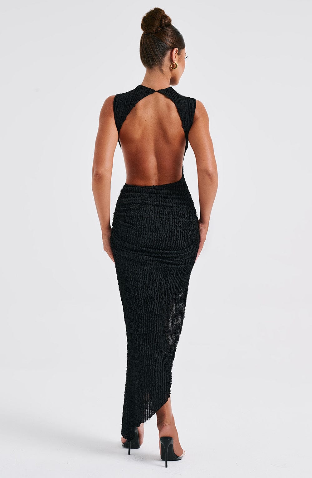 Briara Midi Dress in Black by Clandour, product photo 4