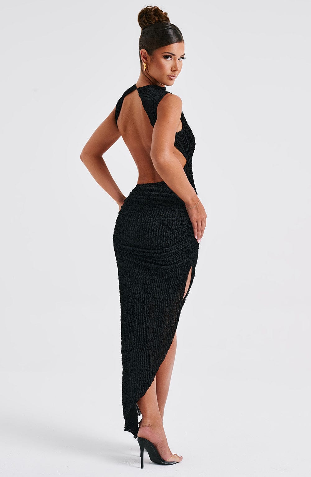 Briara Midi Dress in Black by Clandour, product photo 8