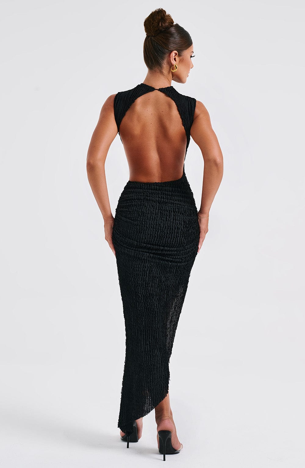 Briara Midi Dress in Black by Clandour, product photo 12