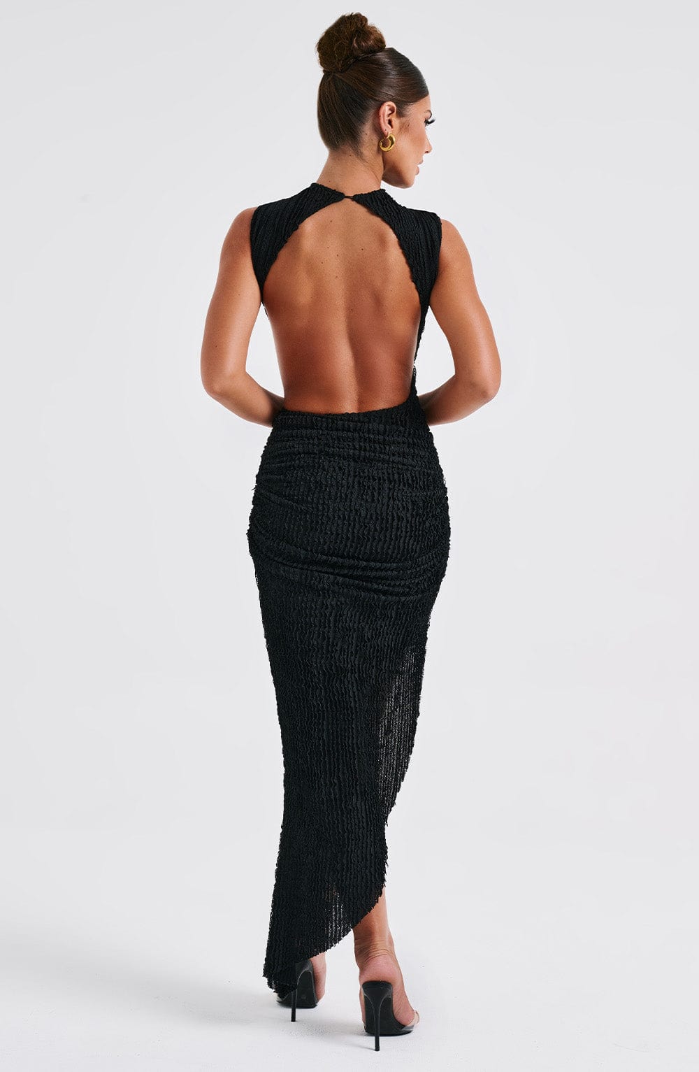 Briara Midi Dress in Black by Clandour, product photo 16