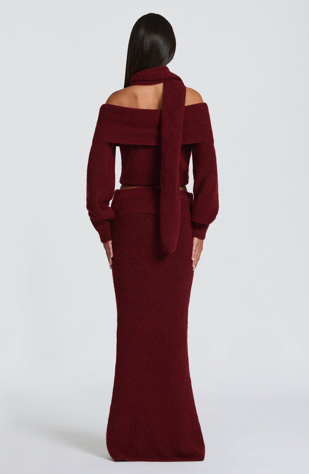 Briette Top in Burgundy by Clandour, product photo 4