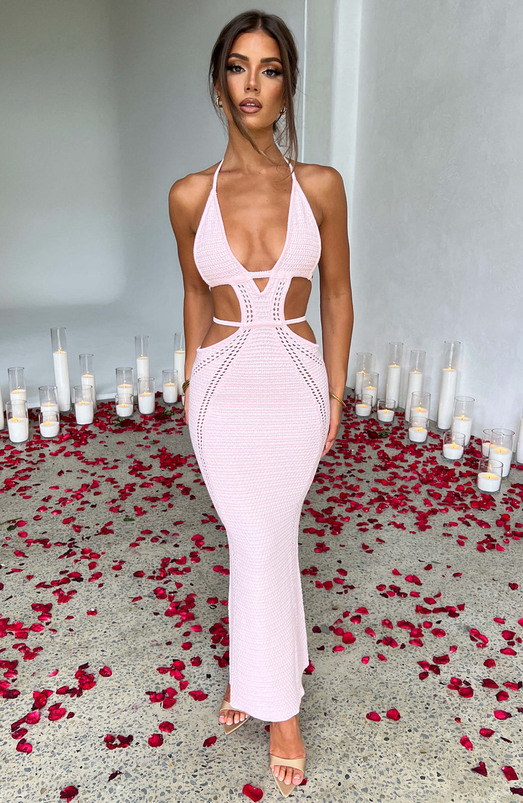 Brilina Maxi Dress in Blush by Clandour, product photo 3