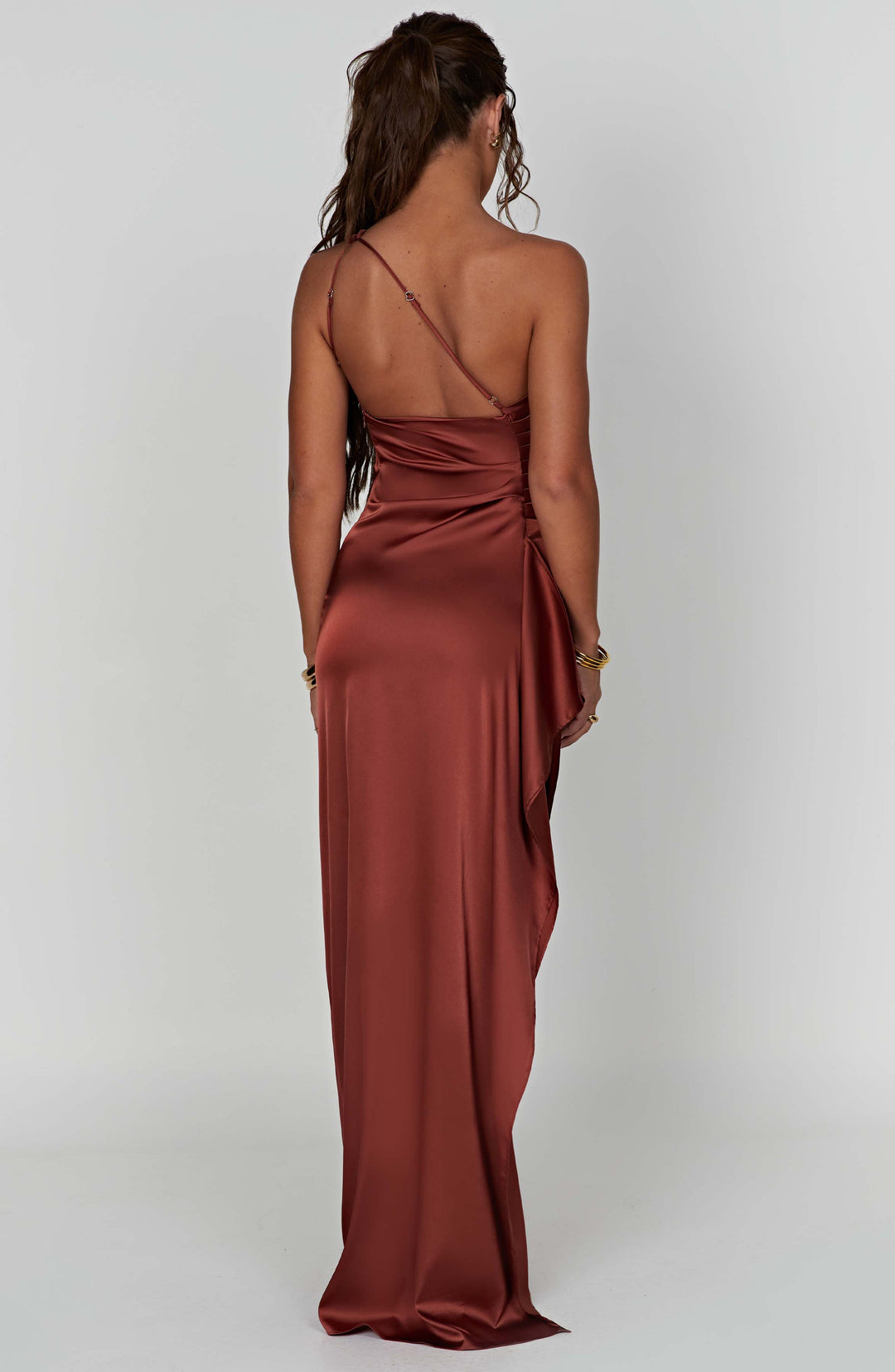 Brinora Maxi Dress in Rust by Clandour, product photo 3