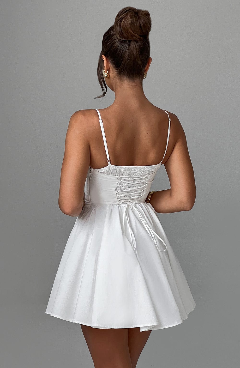 Briora Mini Dress in Ivory by Clandour, product photo 3