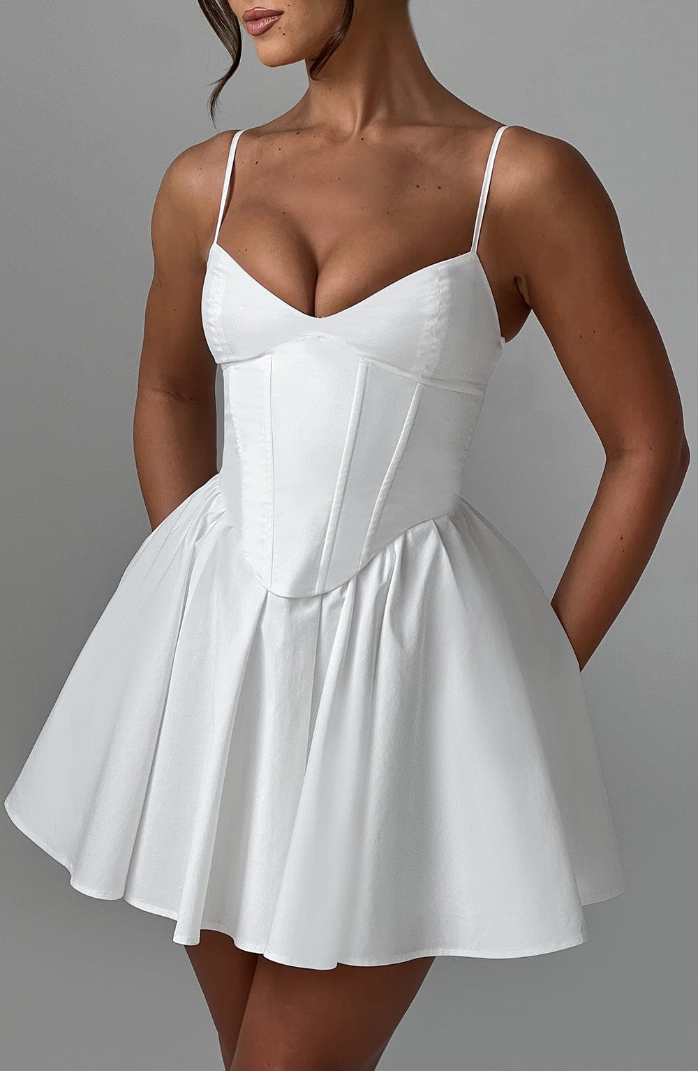 Briora Mini Dress in Ivory by Clandour, product photo 6