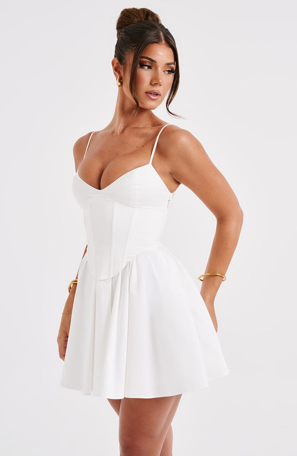 Briora Mini Dress in Ivory by Clandour, product photo 8