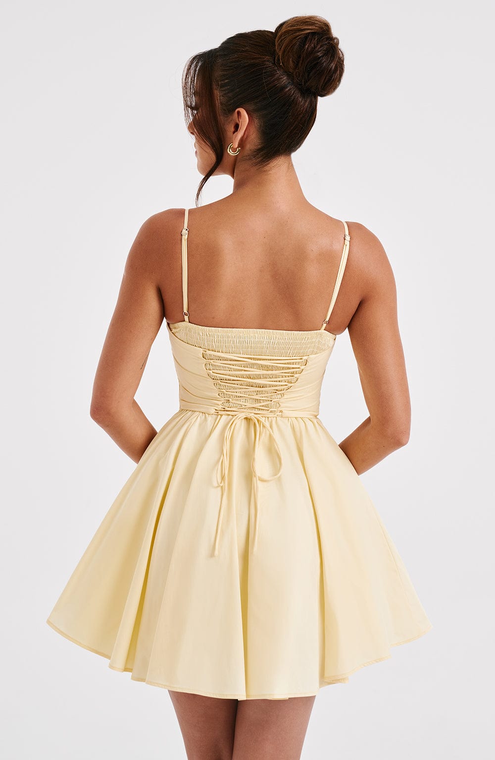 Briora Mini Dress in Lemon by Clandour, product photo 9