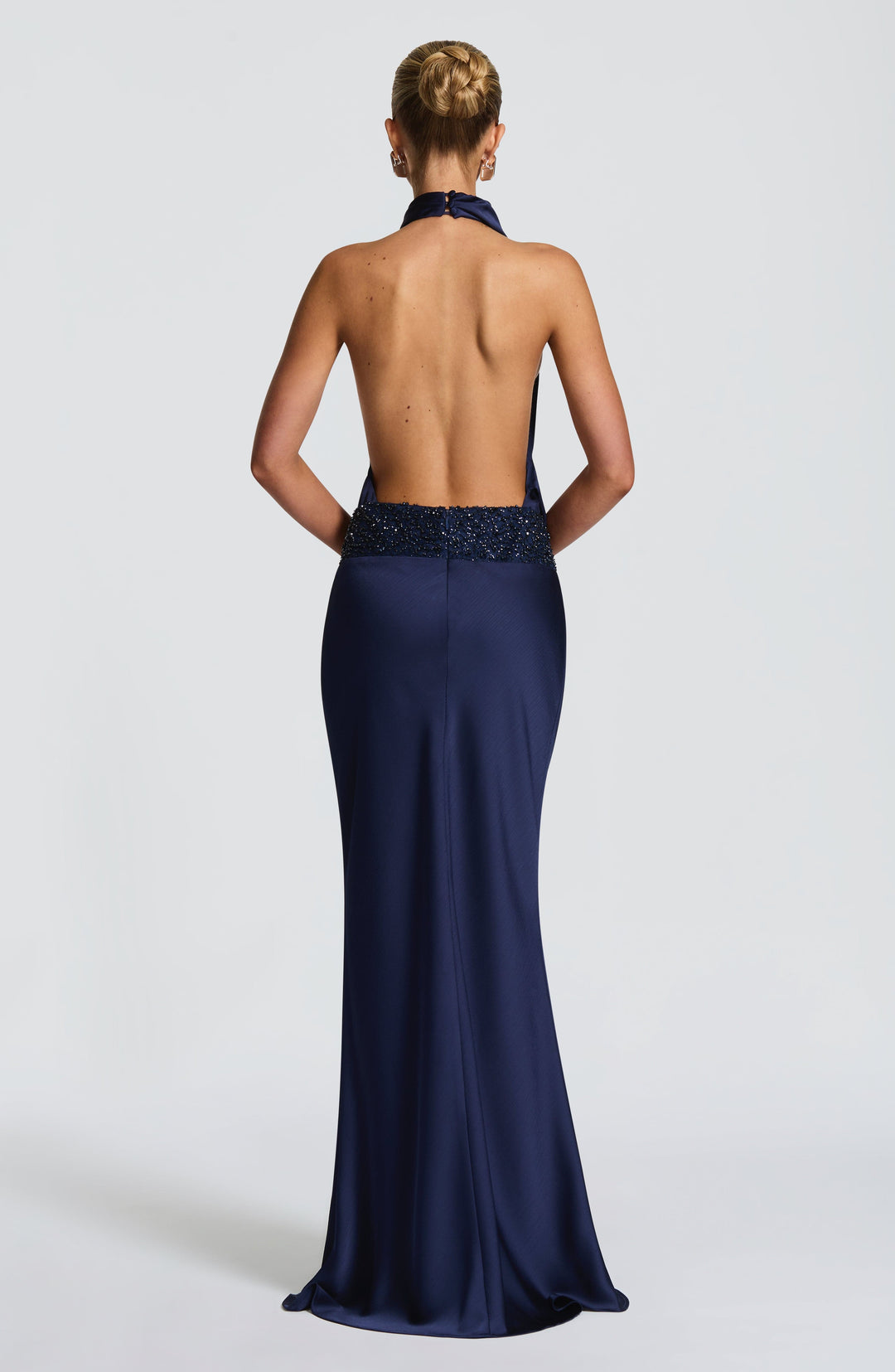 Briris Maxi Dress in Navy by Clandour, product photo 3