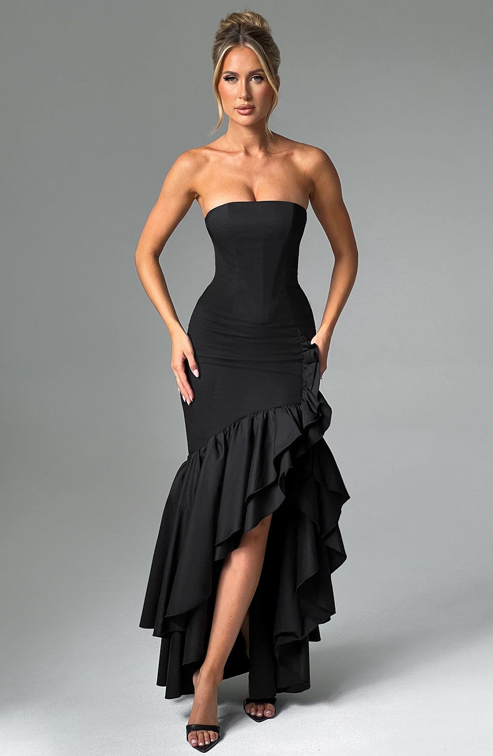 Brise Maxi Dress in Black by Clandour, product photo 1